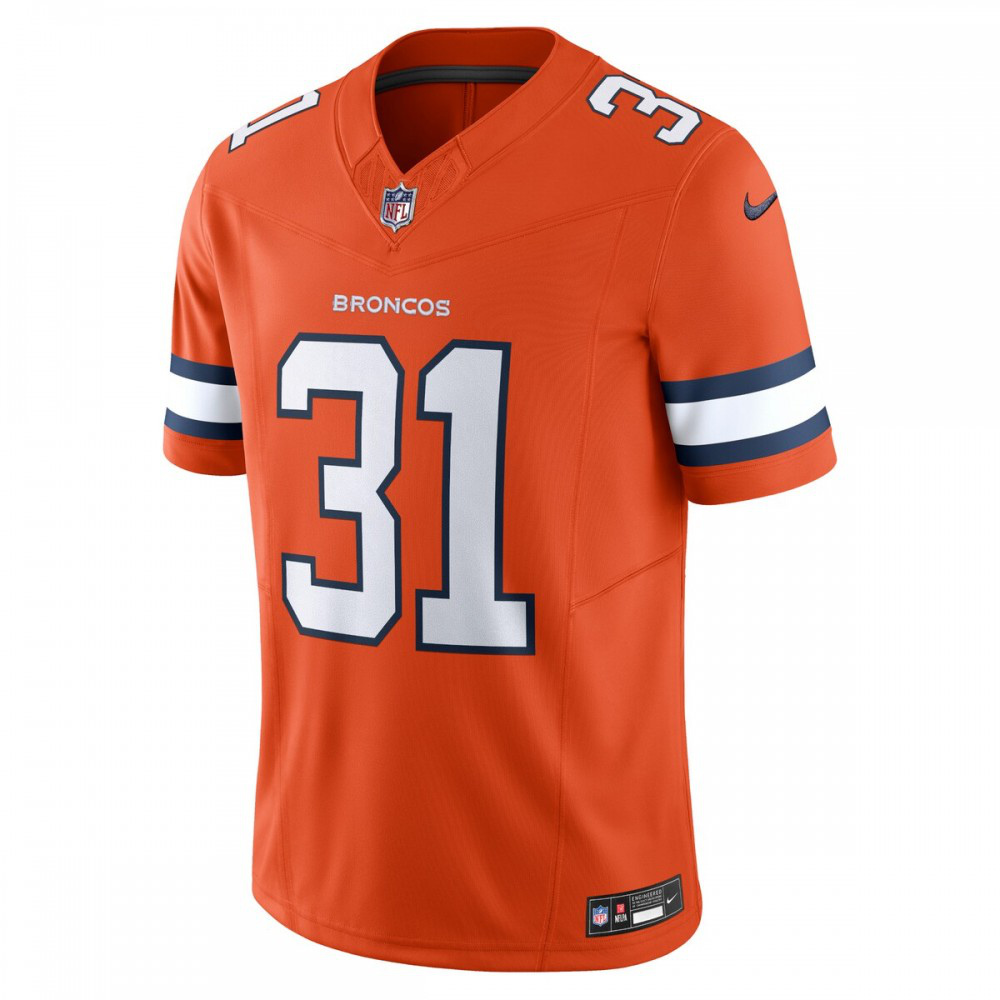 Justin Simmons Denver Broncos Nike Vapor F.U.S.E. Limited Jersey - Orange-GridironStore